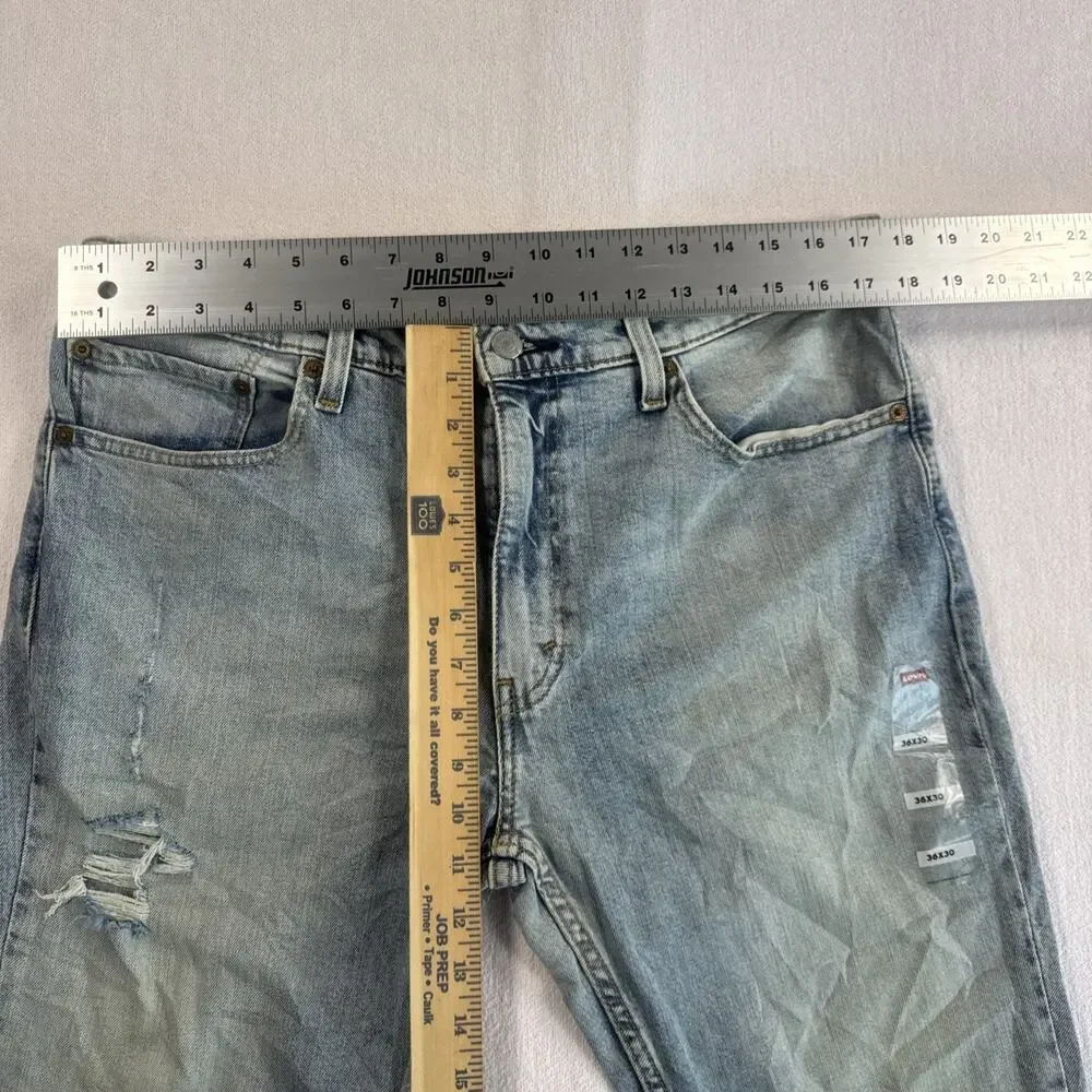 Levis 511 Slim Fit Jeans Destroyed Distressed Slim Fit Stretch Jeans 36x30